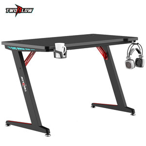 2024 Offre Spéciale RGB LED Light Bureau moderne et bureau de jeu en forme de L Table réglable en hauteur <span class=keywords><strong>PC</strong></span> et bureau de jeu Caractéristiques extensibles - Product Image 3