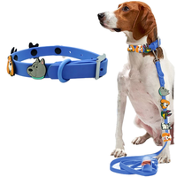 Collares Personalizados para Mascotas (Perros y Gatos) con Diseño de Logotipo, Ajustables, de PVC Impermeable, de Lujo, Novedad