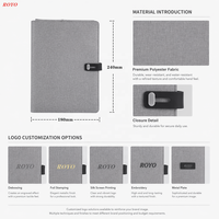 Stylo intelligent pour carnet avec carnet d'affaires, batterie externe et clé USB, carnet de luxe avec logo personnalisé