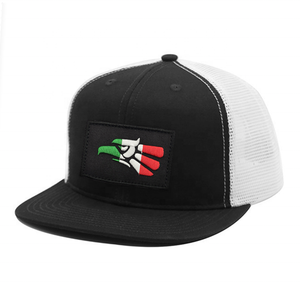 Özel logo moda kısa düz fatura erkekler 6 panel nakış yama classics boş yarım örgü şoför şapkası şapka - Product Image 2