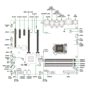 Carte mère de serveur ATX MBD-X12SAE avec socket unique LGA-1200 (socket H5) Intel W480/W480E, prise en charge DDR4, nouvelle livraison rapide, bon prix - Product Image 3