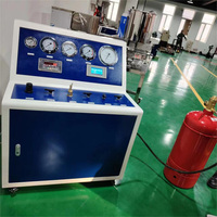Système de remplissage automatique de gaz d'extinction d'incendie de contrôle de PLC de Digital-HFC-236fa, FK-5-1-12, CO2 compatible