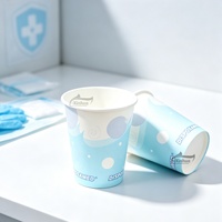 Gobelets dentaires en papier kraft médical personnalisés avec logo/design graphique personnalisable, jetables, pour l'exportation au Japon