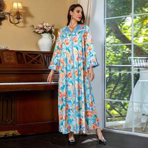 Robes Africaines Kaftan Élégantes Ankara pour Femmes, Robe <span class=keywords><strong>Boubou</strong></span> Jalabiya de Dubaï, Vêtements Africains, Abaya Robe Musulmane pour Femmes - Product Image 4