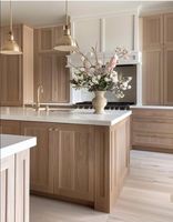 Ensembles complets de meubles de cuisine en bois massif Vermont New Fashion, designs modernes, pour appartement