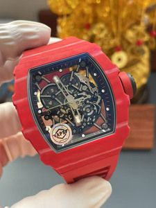 Classic and Trendy Tourbillon 3502 Red Carbon Fiber <b>Skeletonized</b> Waterproof <b>Automatic</b> Mechanical <b>Watch</b> for Men - Product Image 3