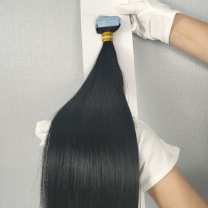 Extensiones de Cabello Natural Remy 100% de Dragonbeauty Factory, de 10 a 30 Pulgadas, Color Personalizado, Color Natural, Alta Calidad, con Cinta Adhesiva - Product Image 2