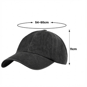 Ponytail Baseball Cap Velour Adjustable Sunshade Hat Unisex Solid Color Cotton Breathable Outdoor Wear - Product Image 2