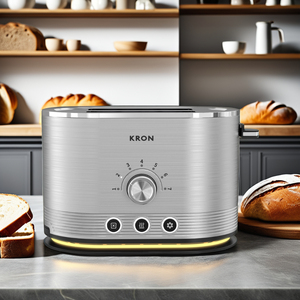 Kron New Arrival <span class=keywords><strong>2</strong></span>-<span class=keywords><strong>Slice</strong></span> Thép Không Gỉ Bánh Mì Lò Sưởi Điện Nấu Ăn Thiết Bị Với Nhựa Nhà Ở - Product Image 2