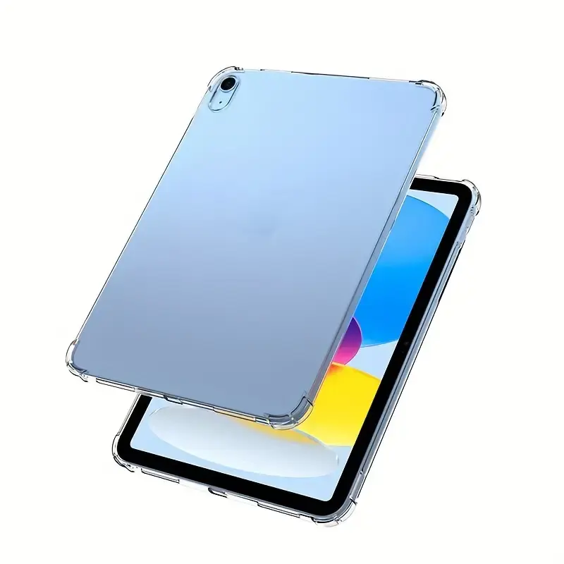Pro9.7 casing Tablet transparan 4/5, casing pelindung tinggi ramping TPU air 10.9 inci transparan untuk iPad 7/8/9 10.2