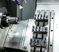 Tour CNC horizontal léger Htmc CK6136, compatibilité 380V, garantie 1 an, haute sécurité, tournage de précision des métaux