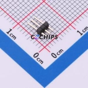 A127UP-ZD03P Pin Header Through hole Component (THT),P=1.27mm Connector 1x3P 1.27mm Pin Header Single Row - Product Image 1