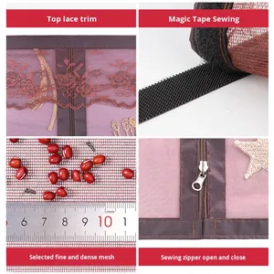 Bán nóng mùa hè hiện đại lưới chống muỗi dây kéo tự dính màn hình cửa sổ ma thuật dễ dàng tự cài đặt chống côn trùng - Product Image 5