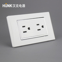 HKAMCO Interrupteur mural électrique simple bipolaire en PC avec panneau NFC en acier inoxydable, conception HNC, 10A 125V US, Garantie 12 ans