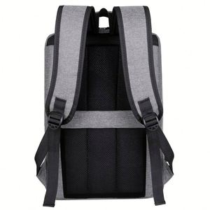 Mochila para Portátil de 15.6 Pulgadas con Hebilla de Fijación de Tela, Puerto de Carga USB y Gancho para Llaves - Product Image 4