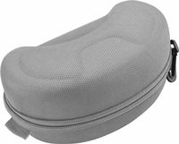 Boîte à lunettes de soleil portable antichoc en coque rigide OEM d'usine avec fermeture éclair et mousqueton pour lunettes de sport et de cyclisme en extérieur