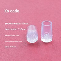Solette Anti-suono Anti-sport e Comfort trasparenti protezioni per tacchi antiscivolo Anti-usura con cancellazione del rumore per tacchi alti
