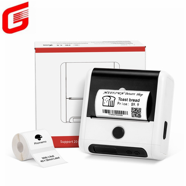M220 Mini Portable Label Thermal Printer for Business, Barcode, Labeling, Crafters, Retailers or Organizers