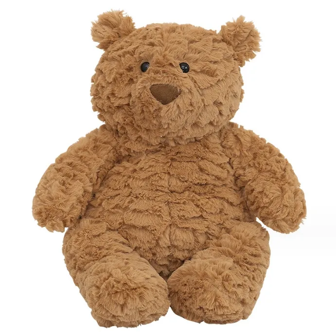 Barcelone ours poupée ours poupée mignon câlin poupée cadeau fille peluche coquille en cuir