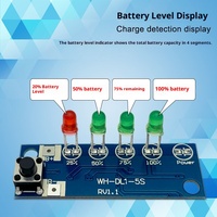 Carte de circuit imprimé BMS pour batterie au lithium, affichage de puissance 1-5S 3.7V-25.9V, carte d'affichage de puissance universelle, indicateur de niveau de batterie