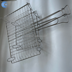 ที่หนีบบาร์บีคิวตาข่ายโลหะพับได้อเนกประสงค์สำหรับกลางแจ้งที่<span class=keywords><strong>หนีบ</strong></span>บาร์บีคิวสำหรับไก่ปลาข้าวโพด - Product Image 4