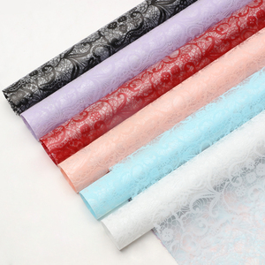 Kertas Pembungkus Bunga Pola Hati Matte Tahan Air Bahan Jelly Film DIY Kemasan Hadiah Buket Grosir Perlengkapan Florist - Product Image 1