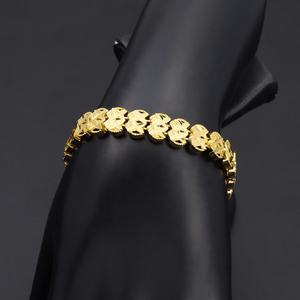 Nouveauté Jxx, bracelet pour filles en laiton plaqué or 24 carats, design tendance, haute qualité - Product Image 3