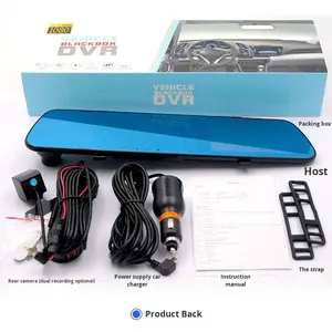 Nouvelle caméra de tableau de bord double objectif HD IPS avant/arrière avec écran de 4,5 pouces, enregistrement à 120 degrés, OLIVER - Product Image 5