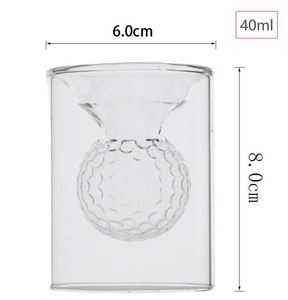 Custom Golf Whiskey Glass Double Wall Heat <b>Insulated</b> Borosilicate Glass Sporty Drinking <b>Cup</b> for Whiskey Bourbon Tea - Product Image 6