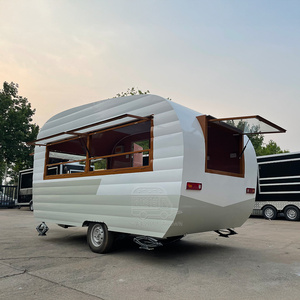 Chariot de vente ambulante mobile sur mesure pour café, hamburgers, snacks, et autres services de restauration en extérieur - Product Image 2