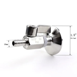 Tùy chỉnh Ống chùa Adapter bóng van <span class=keywords><strong>Mini</strong></span> SS304 thép không gỉ xử lý bóng van - Product Image 6