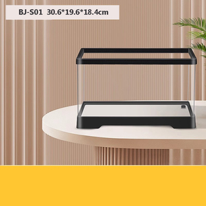 Terrario Ecologico in Acrilico per <span class=keywords><strong>Tartarughe</strong></span> con Piattaforma per Esposizione al Sole, Area Filtrante e Coperchio Anti-fuga - <span class=keywords><strong>Habitat</strong></span> per Rettili Anfibi - Product Image 6