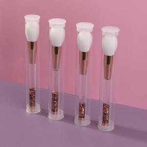 Brocha de maquillaje líquido con purpurina, brocha grande para polvos hinchados para niñ<span class=keywords><strong>as</strong></span>, base brillante, colorete en polvo, ventilador, licuadora de ojos, kit de belleza brillante - Product Image 2