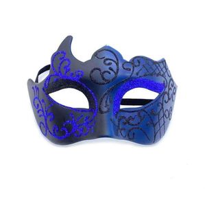 Masque de mascarade d'Halloween de haute qualité, demi-visage, pour hommes et femmes, peint à la main, décorations de fête de mascarade - Product Image 2