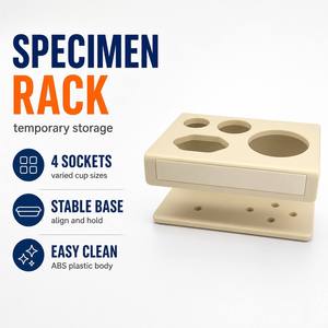 Support de stockage temporaire multifonctionnel en plastique ABS pour échantillons d'urine et d'échantillons de selles, support de placement en laboratoire OEM - Product Image 1