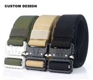 Tùy chỉnh điều chỉnh người đàn ông nhiệm vụ chiến đấu ngoài trời Nylon vải vành đai chiến thuật - Product Image 1