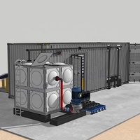 Système de traitement de l'eau par osmose inverse (RO) conteneurisé pour système solaire, 15 m³ - 30 m³/h, faible coût d'exploitation, installation facile, pour utilisation hors réseau