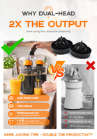 Dubbele Pers Sinaasappel Citrusvruchtenpers Machine Vruchtensap Extractor De Jugos De Frutas Huis Keuken Citroen Fruit Sinaasappelpers