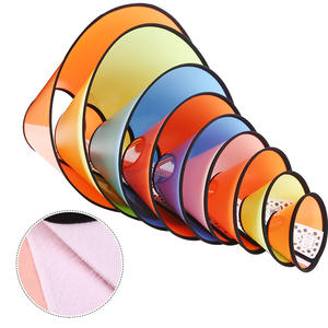 Elizabethan Multi-Color Tamaño ajustable Anti-Cat Bite Lick Protector Headgear Collar Plástico Borde suave Postoperatorio Correa para mascotas - Product Image 1