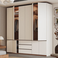 Armoire sectionnelle moderne de style français, modèle populaire, sans poignée, en bois massif, pour chambre à coucher, simple, en chêne de qualité FAS, à une seule porte