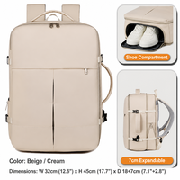 Ransel Laptop Nylon Berkualitas Tinggi, Tahan Lama, Mewah, Custom Logo, Anti Air, Stylish, dengan Ritsleting USB, untuk Santai