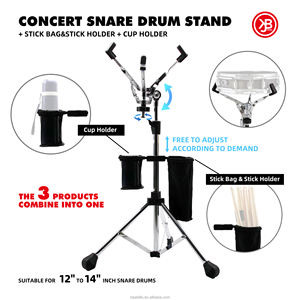 JBK Multifunción Snare Drum Stand Drumstick Almacenamiento Estante Plegable Ajustable Instrumento <span class=keywords><strong>de</strong></span> Percusión Accesorios - Product Image 6