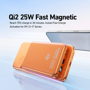 LX25 L พาวเวอร์แบงค์อะลูมิเนียมอัลลอยด์บางเฉียบพร้อมหน้าจอดิจิตอล ความจุ 10000mAh แม่เหล็กโคบอลต์บริสุทธิ์ N54 และระบบชาร์จเร็วแบบคู่ - Product Image 6