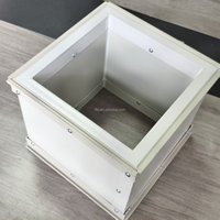 Bride carrée flexible en aluminium ignifuge pour conduits de ventilation de gymnase, anti-corrosion, économe en énergie, installation facile