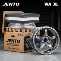 Rines de Aleación de 15x6.5J con Tecnología Flow Forming, 4x100, Blanco Brillante, 10 Radios, para Honda Civic, Fit, Jazz, Miata NA Tuning, Nuevos
