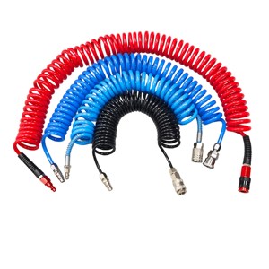 Tuyau d'air pneumatique en PU 12x8 15m, tube pneumatique, tuyau de frein à air haute pression, tuyau flexible en PU en spirale pour remorque - Product Image 2