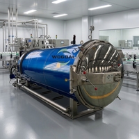 Stérilisateur automatique de sachets à pulvérisation d'eau de qualité supérieure, autoclave industriel pour aliments