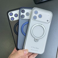 Étui magnétique robuste 2-en-1 avec béquille rotative à 360° et logo personnalisé, compatible avec iPhone 18 Pro Max 17 16