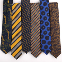 Cravates Classiques de Haute Qualité à Motif Rayé Personnalisable en Polyester Jacquard Écologique pour Affaires et Fêtes