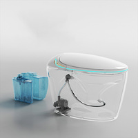 Toilette désinfectante intelligente de luxe pour les œufs Bidet électronique Toilettes en céramique montées au sol